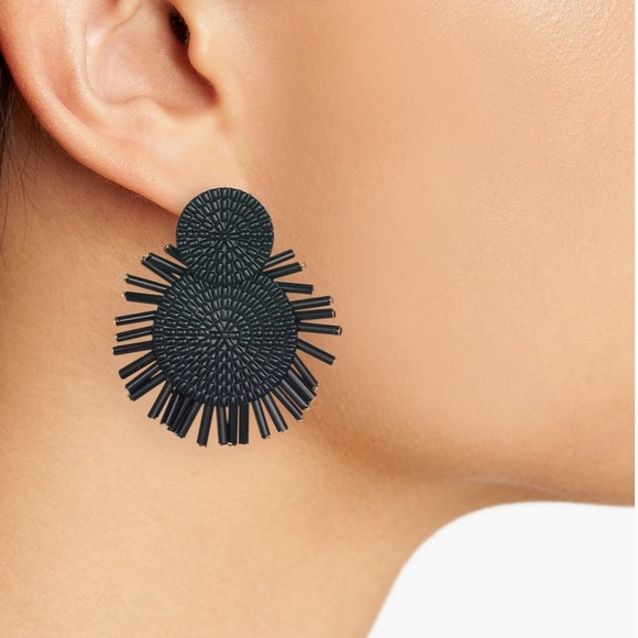 Baublebar NEW textured circle drop earrings - Picture 2 of 4